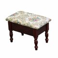 Convenience Concepts 10 H in. Cherry Foot Stool With Storage HI3116155